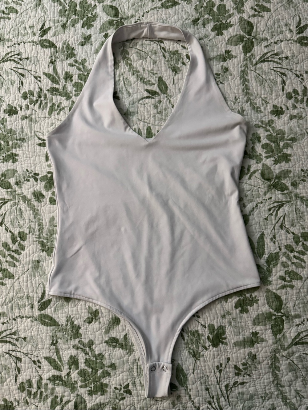 Reoria Women’s Classic White Halter One-Piece